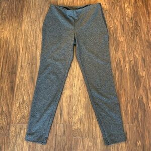 Gray And Black Houndstooth Print Office Pants